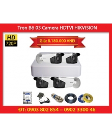Trọn Bộ 04 Camera HIKVISION DS-2CE16C0T-IT3 (1.0MP)
